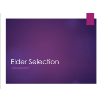 Class: Elder Selection